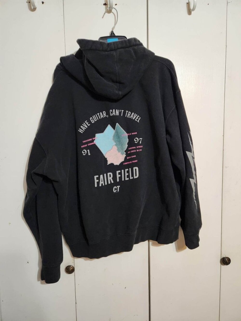 John Mayer Hoodie XL Black Basement Brigade Concert Tour Pullover Sweatshirt - Picture 2 of 8